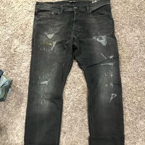 Diesel Tepphar 34 x 32 Black DNA Wash Jeans
